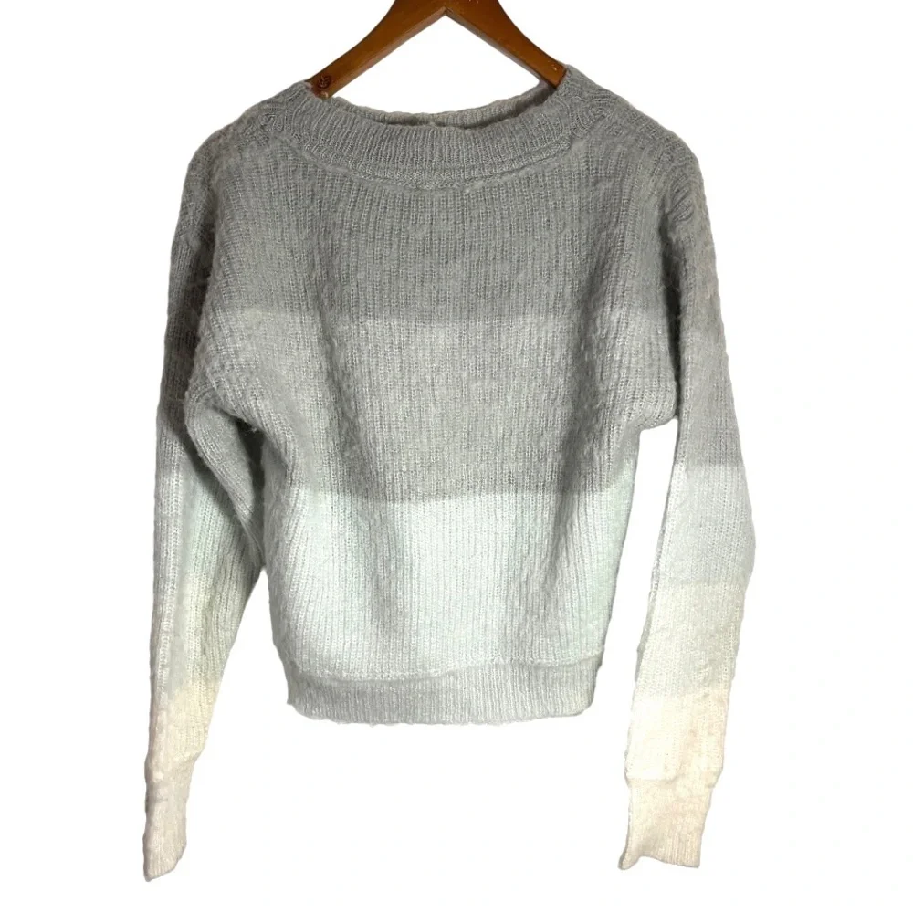 Free People Autumn Sky Cloud Combo Long‎ Sleeve Soft Cozy Sweater XS